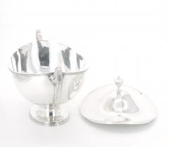 English Silver Plate Boat Shape Covered Tureen - 3439241