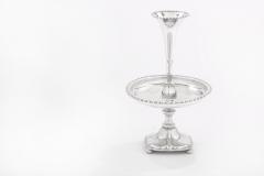 English Silver Plate Decorative Trumpet Vase - 1965037