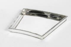 English Silver Plate Geometric Shape Barware Tray - 722756
