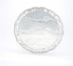 English Silver Plate Round Shape Barware Tableware Serving Tray - 3168230