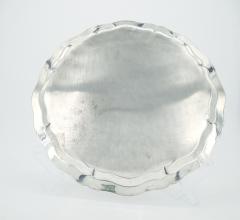 English Silver Plate Round Shape Barware Tableware Serving Tray - 3168233