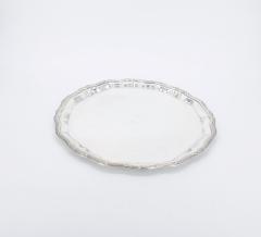English Silver Plate Round Shape Barware Tableware Serving Tray - 3168234