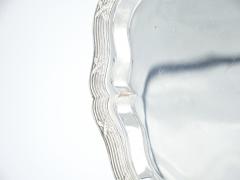 English Silver Plate Round Shape Barware Tableware Serving Tray - 3168235