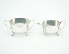 English Silver Plated Bone Handle Four Piece Tea Coffee Service Tray - 3440447