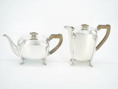 English Silver Plated Bone Handle Four Piece Tea Coffee Service Tray - 3440449