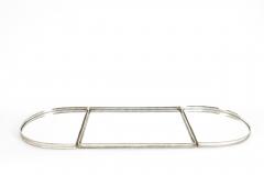 English Silver Plated Mirrored Three Piece Table Plateau Centerpiece - 2410267