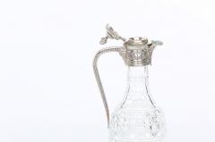 English Silver Plated Mounted Cut Glass Claret Jug - 1836538