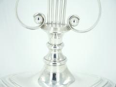 English Silver Plated Pair Tableware Candle Holder - 3168171
