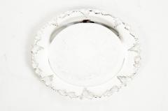 English Silver Plated Round Barware Tableware Tray - 1131239