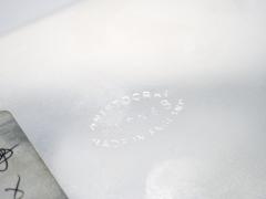 English Silver Plated Wood Interior Footed Cigarette Vanity Box - 3169120