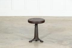 English Singer Cast Iron Oak Stool - 3686334