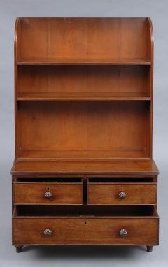 English Small Georgian Mahogany Open Bookcase With Drawers Circa 1820 - 115600