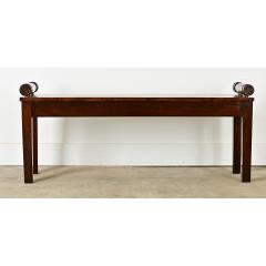 English Solid Mahogany Window Seat - 3807540