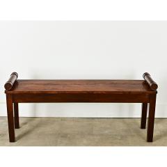 English Solid Mahogany Window Seat - 3807560