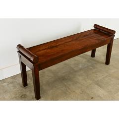 English Solid Mahogany Window Seat - 3807566