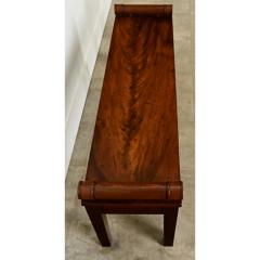 English Solid Mahogany Window Seat - 3807571