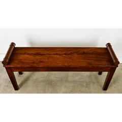 English Solid Mahogany Window Seat - 3807578