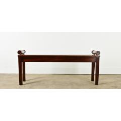 English Solid Mahogany Window Seat - 3807629