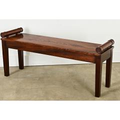 English Solid Mahogany Window Seat - 3807662