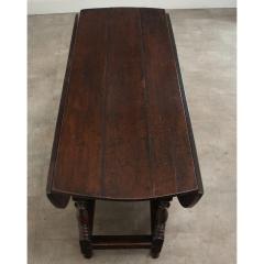 English Solid Oak Gateleg Drop Leaf Table - 3484885