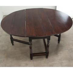 English Solid Oak Gateleg Drop Leaf Table - 3485003