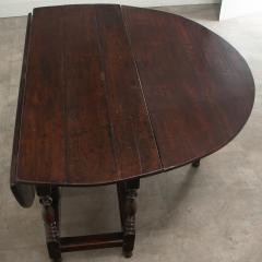 English Solid Oak Gateleg Drop Leaf Table - 3485008