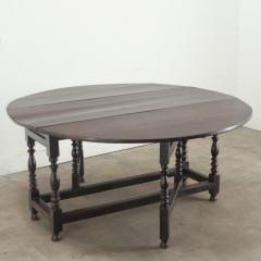 English Solid Oak Gateleg Drop Leaf Table - 3485082