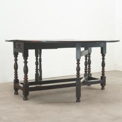 English Solid Oak Gateleg Drop Leaf Table - 3485087
