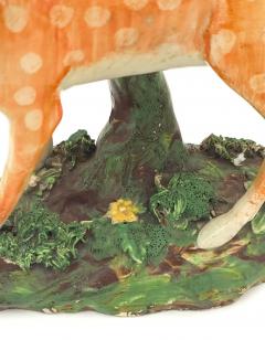 English Staffordshire Pottery Figure of a Stag circa 1790 - 4145805