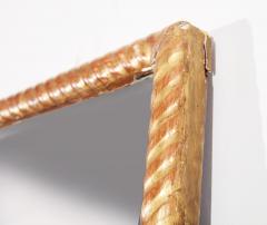 English Tall Giltwood Rope Edge Mirror - 4579060