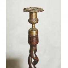 English Tall Open Twist Candlesticks - 2390447