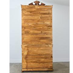 English Tall Pine Bookcase with Painted Interior - 4811700