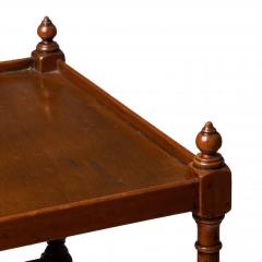 English Three Tier Dumb Waiter on Brass Castors 1810 20 - 2328904