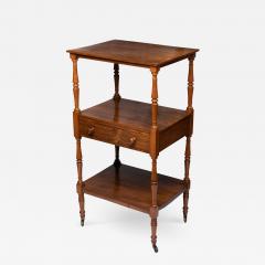 English Three Tier Dumb Waiter on Brass Castors in Brazilian Rosewood 1810 - 2384558