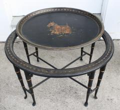 English Toleware Terrier Tray on Stand - 2009926