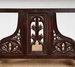 English Trestle End Center Table - 4375452