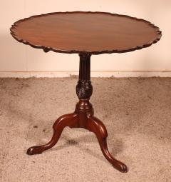 English Tripod Table In Mahogany 18th Century - 2531261