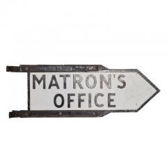 English Two Sided Matrons Office Sign - 4761908