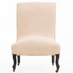 English Upholstered Slipper Chair C 1900 - 4648966