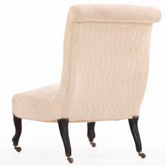 English Upholstered Slipper Chair C 1900 - 4648967