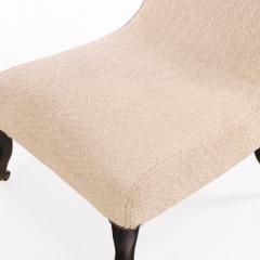 English Upholstered Slipper Chair C 1900 - 4648969