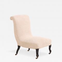 English Upholstered Slipper Chair C 1900 - 4649490