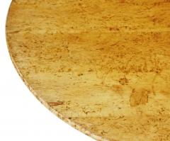 English Victorian 1870s Burr Birch Round Tilt Top Occasional Pedestal Table - 3550147