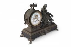 English Victorian Ansonia Clock Company Bronze Shakespeare Mantel Clock - 3195669