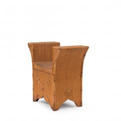 English Victorian Bamboo Flip Top Bench - 4665818