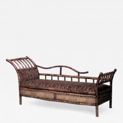 English Victorian Bamboo Recamier - 661847