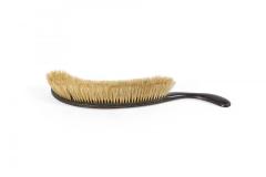 English Victorian Black Lacquered Tray and Brush - 4201238