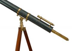 English Victorian Blue Brass Telescope - 4321963