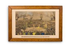English Victorian Boxing Match Lithograph - 4516900