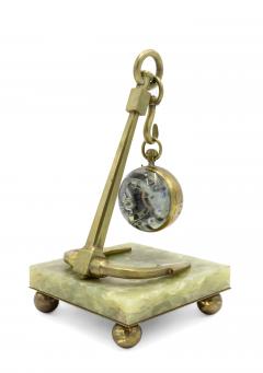 English Victorian Brass Anchor Clock - 4321884